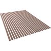 Ekena Millwork 94H x 3/8T Adjustable Wood Slat Wall Panel Kit w/ 2W Slats, Walnut contains 22 Slats SWW66X94X0375WA